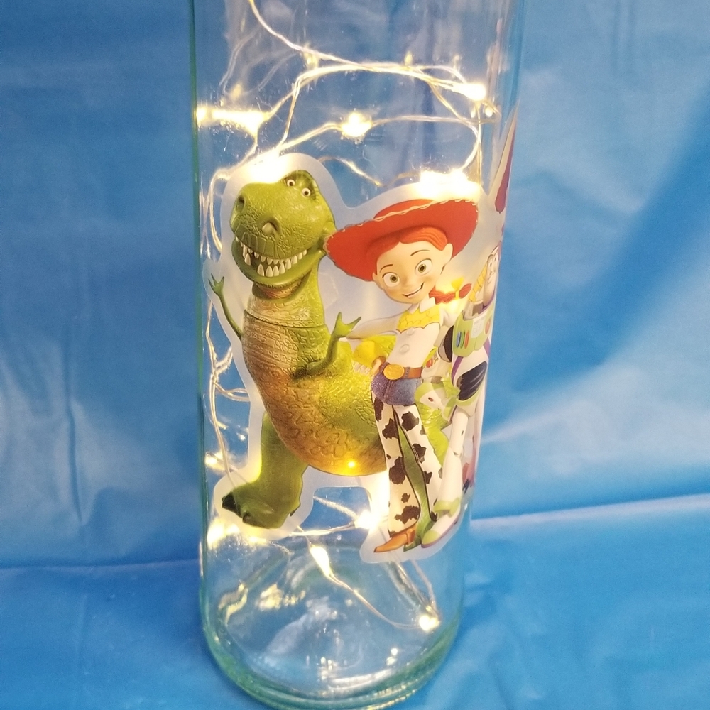 Lighted Toy Story wine bottle